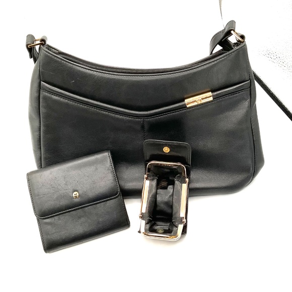 Rare vintage etienne aigner soft leather purse w/ matching wallet and coin case - Picture 6 of 16